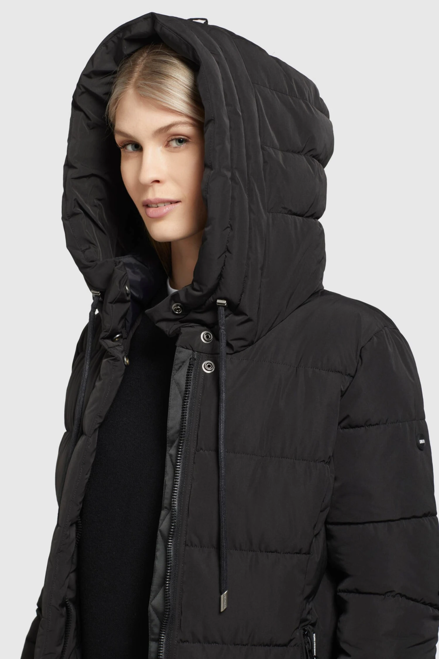 Khujo Wintermantels Wintermantel Gamber Dames Zwart 7 Khujo Wintermantels Wintermantel Gamber Dames Zwart - Image 7