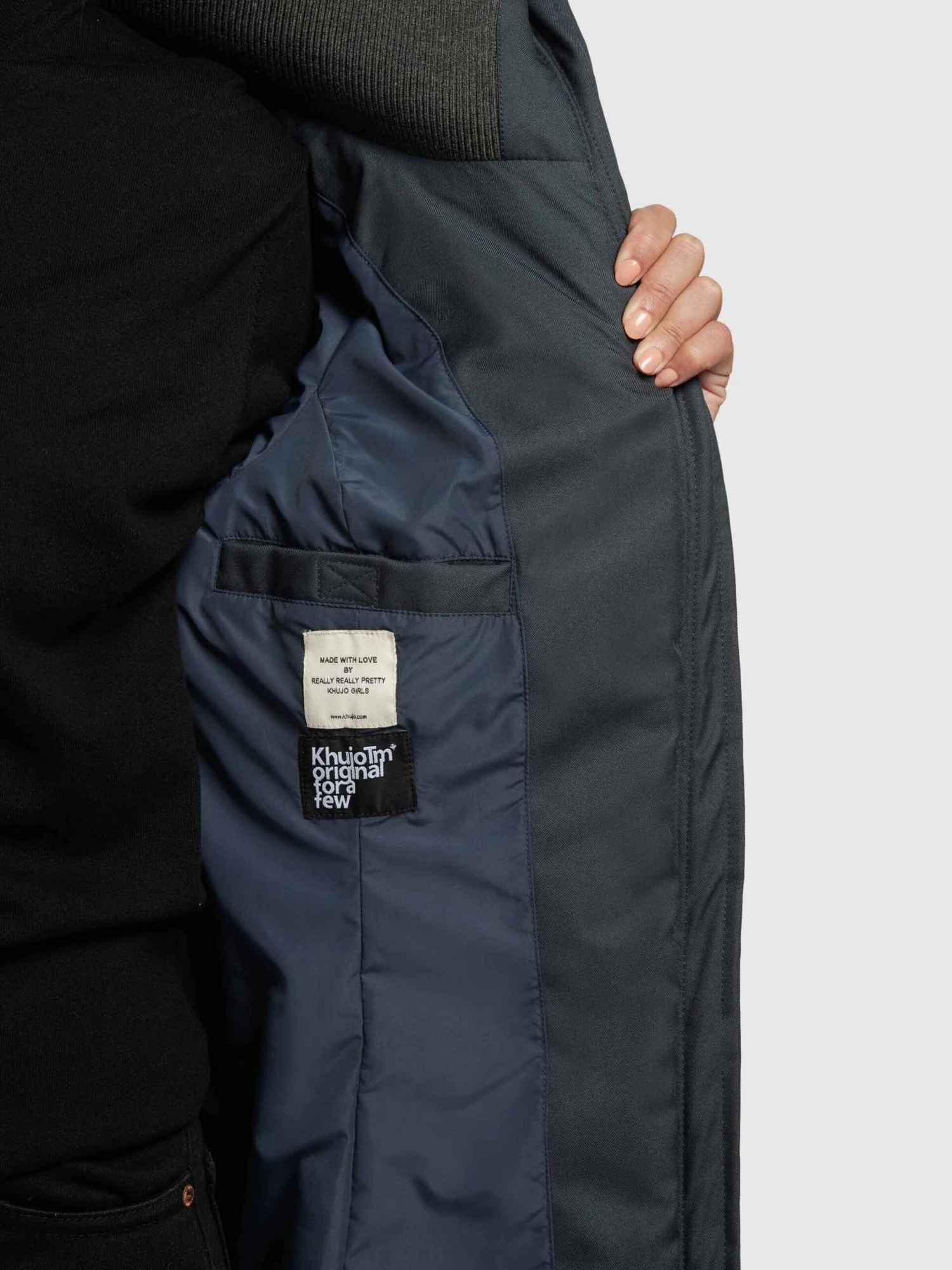 Khujo Wintermantels Wintermantel Aribay Dames Nachtblauw 8 Khujo Wintermantels Wintermantel Aribay Dames Nachtblauw - Image 8