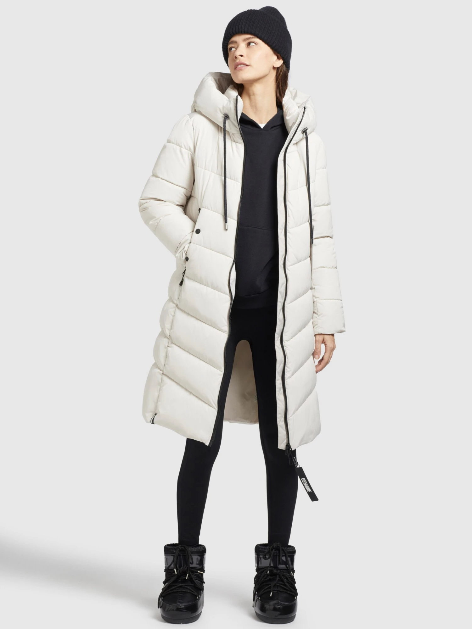 Khujo Tussenmantels Tussenmantel Klayd Dames Offwhite 3 Khujo Tussenmantels Tussenmantel Klayd Dames Offwhite - Image 3