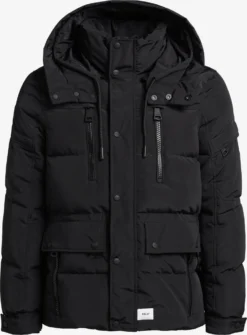 Khujo Winterjassen Winterjas Shinzo Heren Zwart