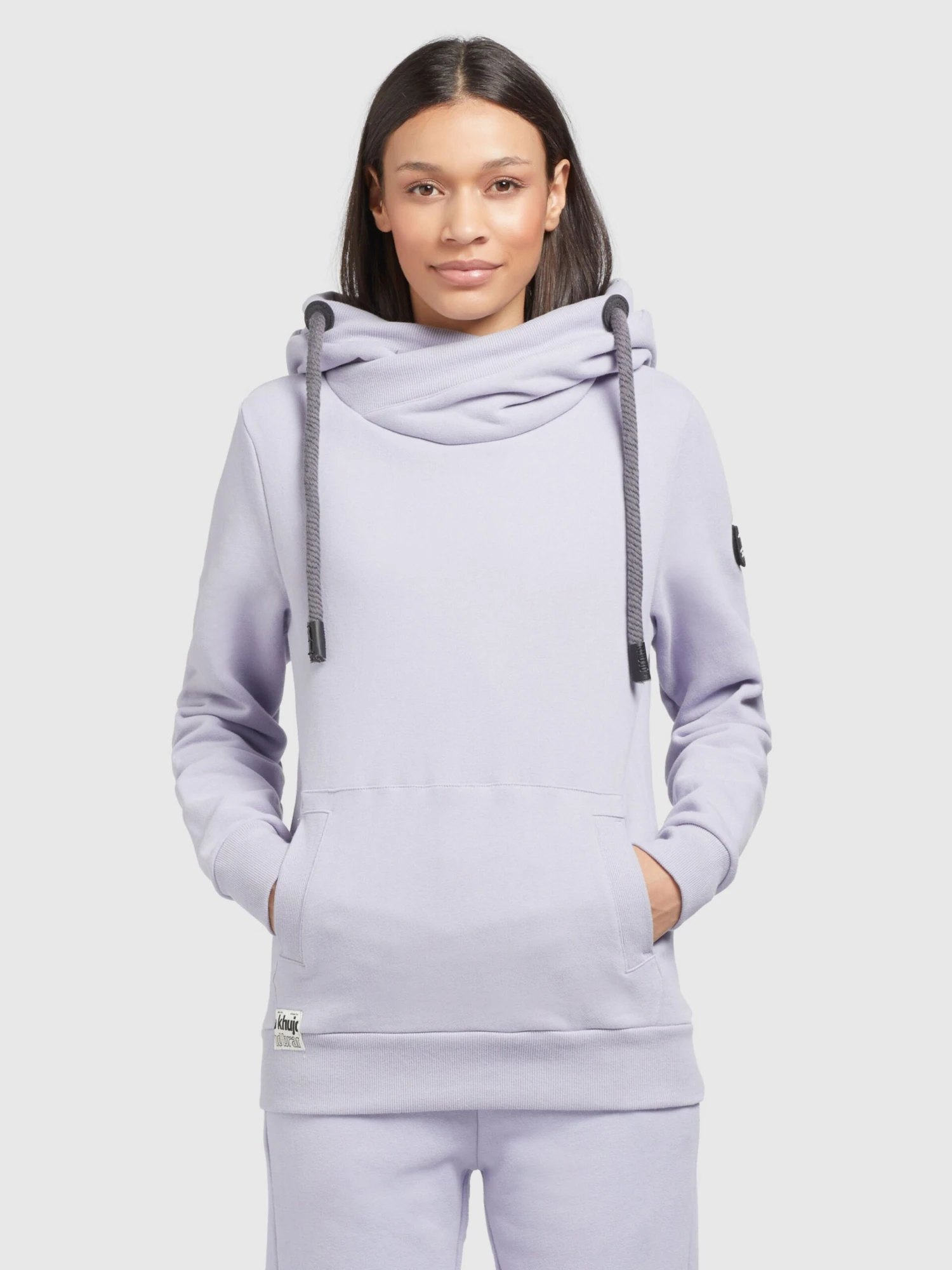 Khujo Hoodies Sweatshirt Rhabea Dames Lavendel 2 Khujo Hoodies Sweatshirt Rhabea Dames Lavendel - Image 2