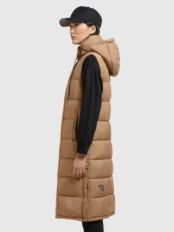 Khujo Bodywarmers Bodywarmer Tourin Dames Lichtbruin -Kleding Verkoop 0e4718fce691226921f90afe91deaac9 scaled