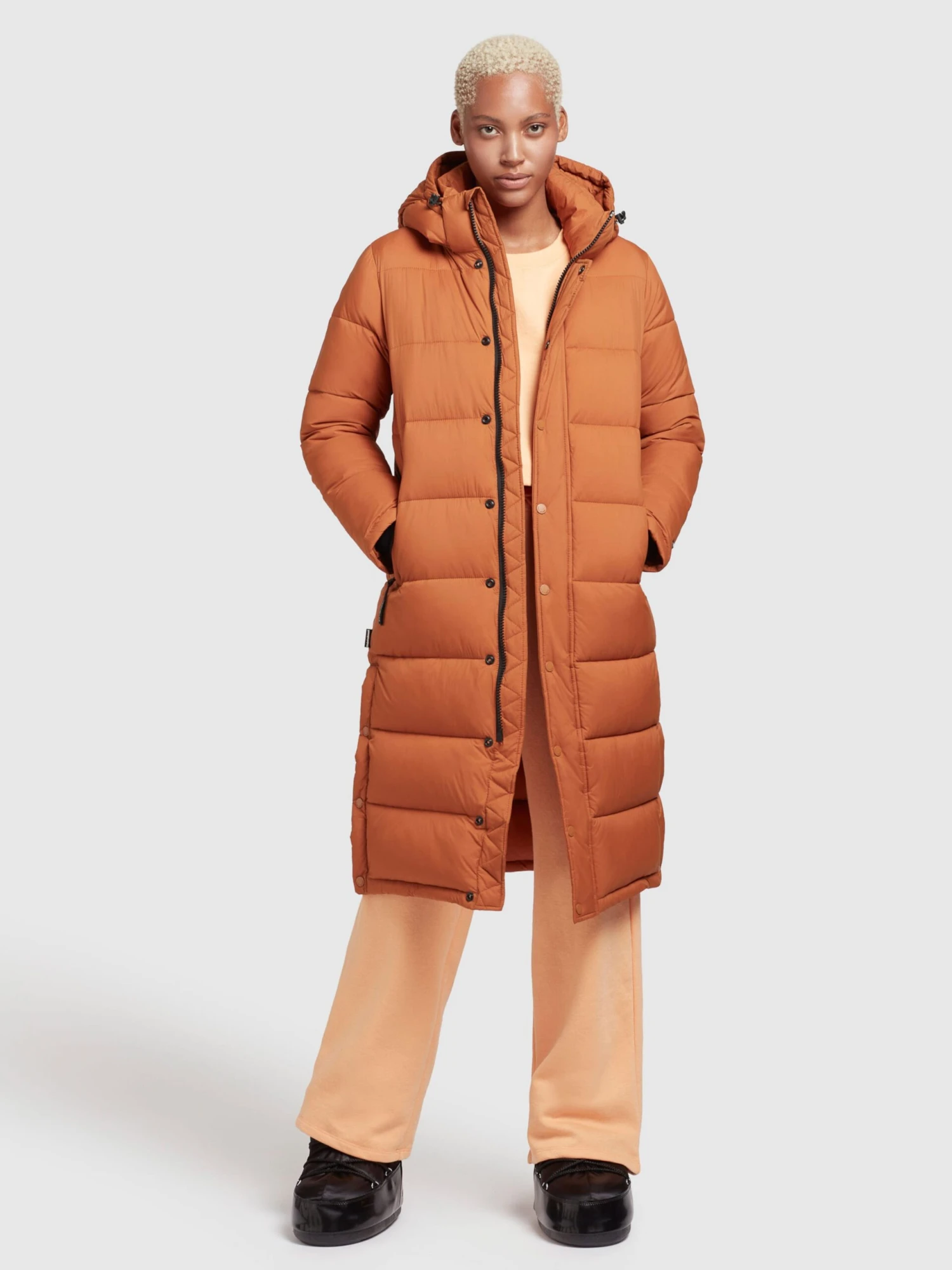 Khujo Wintermantels Wintermantel Corinna Dames Cognac 3 Khujo Wintermantels Wintermantel Corinna Dames Cognac - Image 3