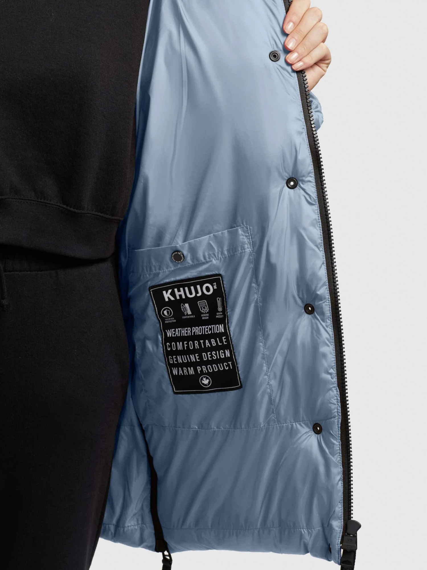 Khujo Winterjassen Winterjas Franee Dames Lichtblauw 8 Khujo Winterjassen Winterjas Franee Dames Lichtblauw - Image 8