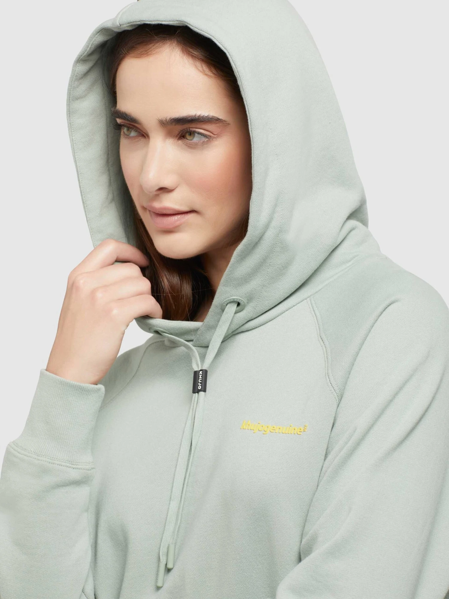Khujo Hoodies Sweatshirt Odette Dames Mintgroen 7 Khujo Hoodies Sweatshirt Odette Dames Mintgroen - Image 7