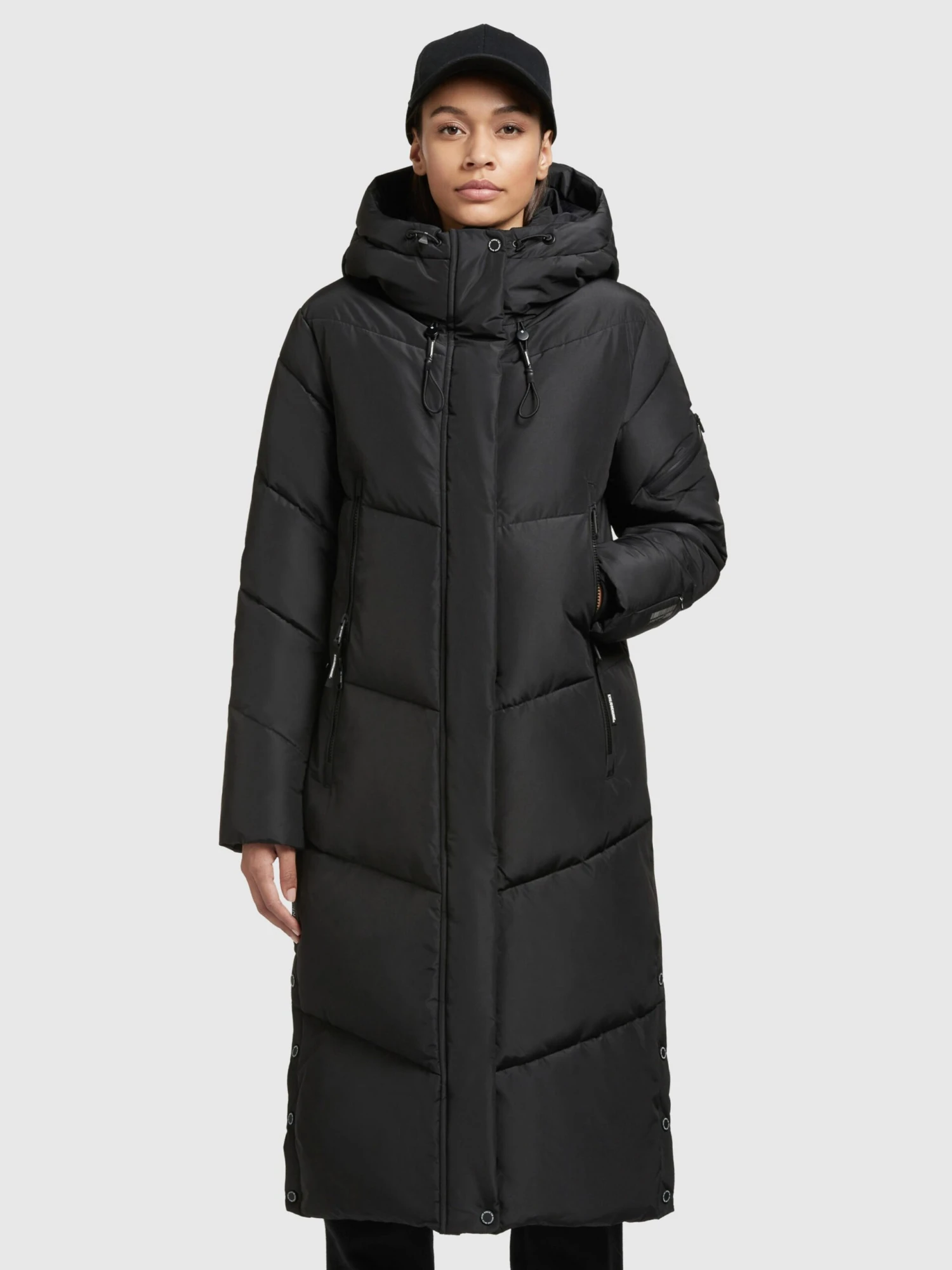 Khujo Tussenmantels Tussenmantel Sonje3 Dames Zwart 2 Khujo Tussenmantels Tussenmantel Sonje3 Dames Zwart - Image 2