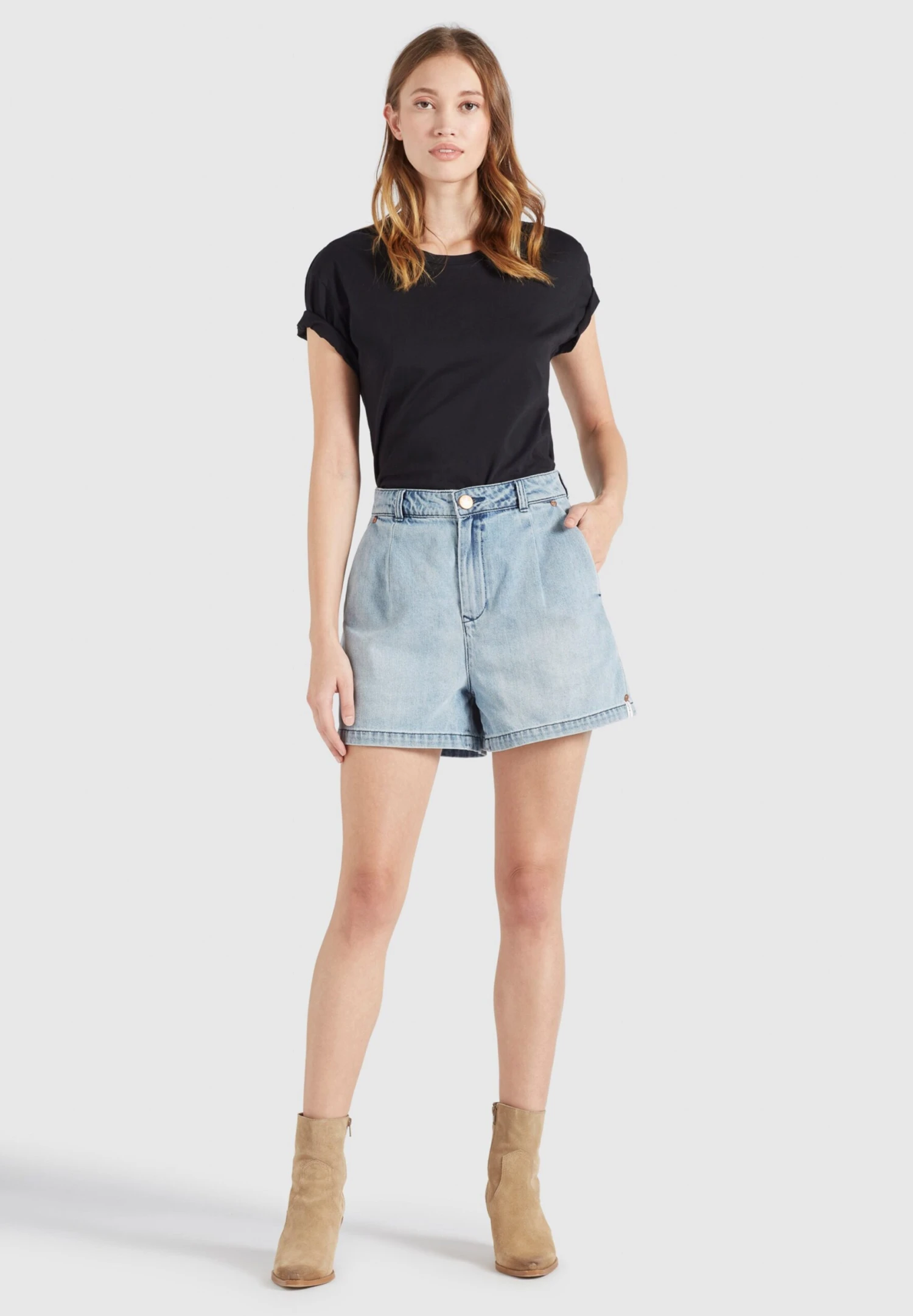 Khujo Jeans Loosefit Bandplooi Jeans Cambel Dames Blauw 6 Khujo Jeans Loosefit Bandplooi Jeans Cambel Dames Blauw - Image 6