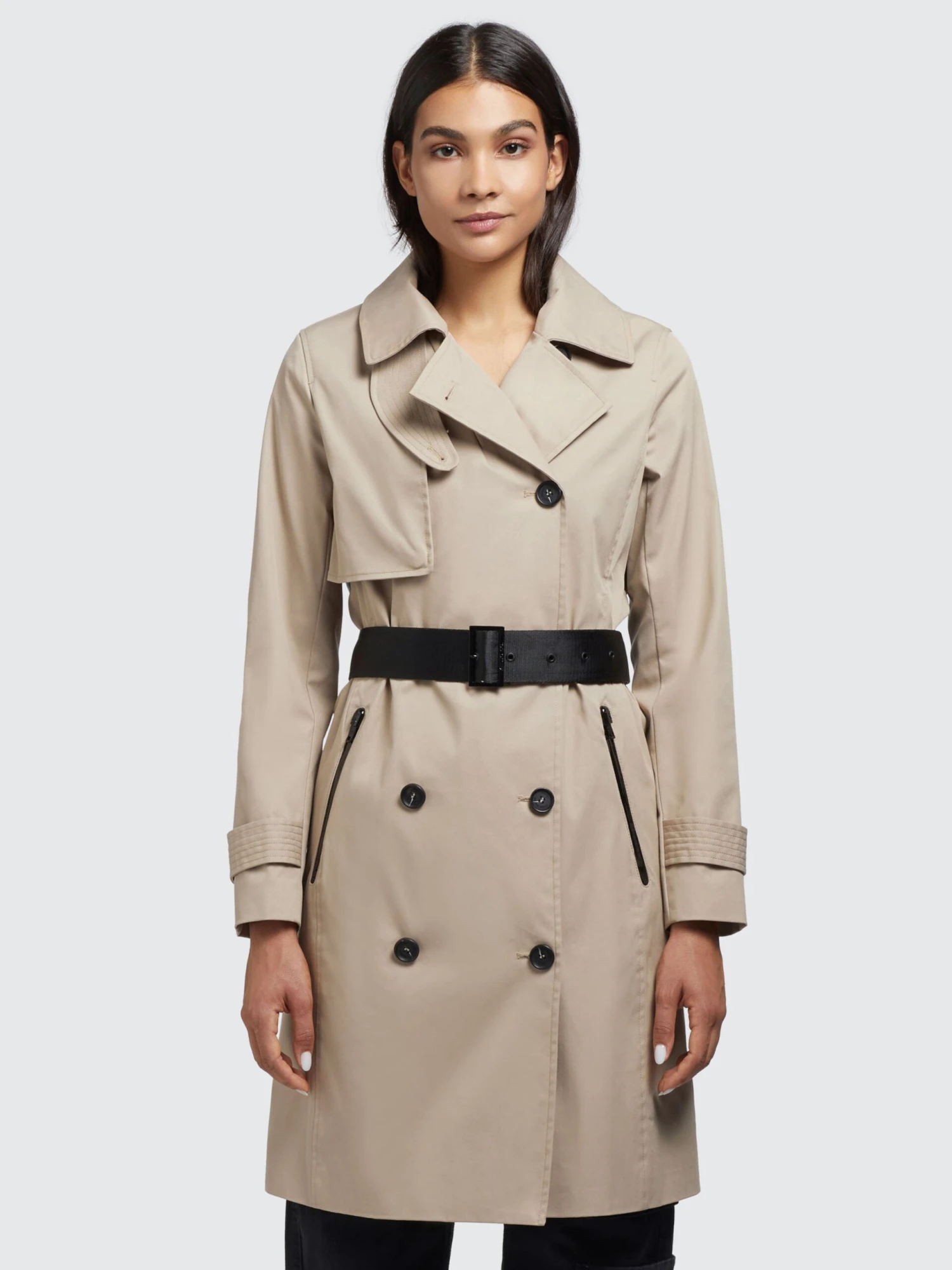 Khujo Trenchcoats Tussenmantel Sarina Dames Lichtbeige 2 Khujo Trenchcoats Tussenmantel Sarina Dames Lichtbeige - Image 2