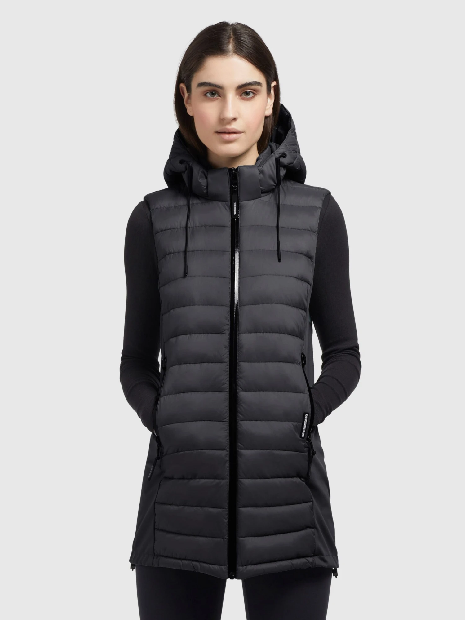 Khujo Bodywarmers Bodywarmer Becca Dames Zwart 2 Khujo Bodywarmers Bodywarmer Becca Dames Zwart - Image 2