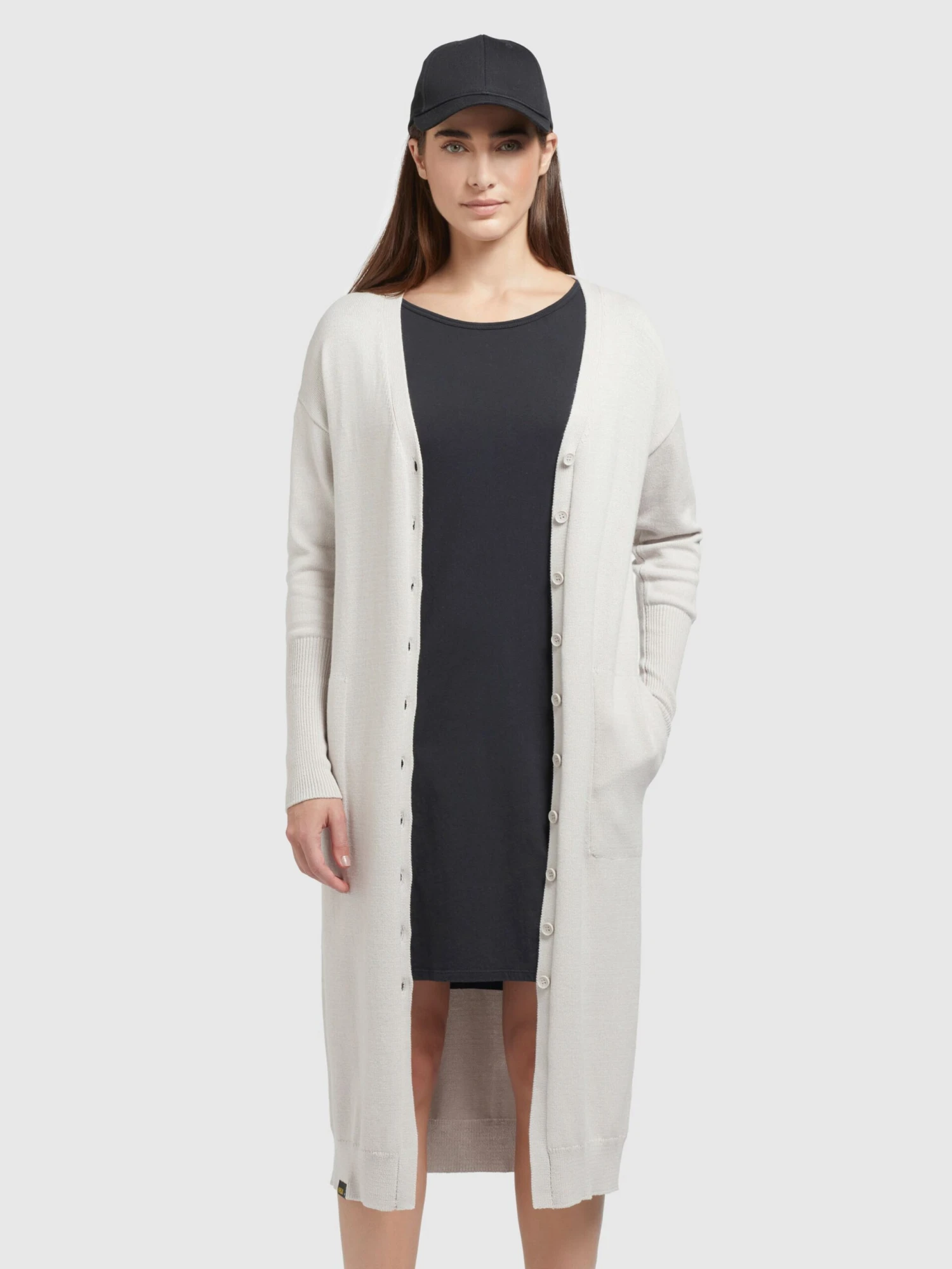 Khujo Vesten Gebreid Vest Elina Dames Crème 2 Khujo Vesten Gebreid Vest Elina Dames Crème - Image 2