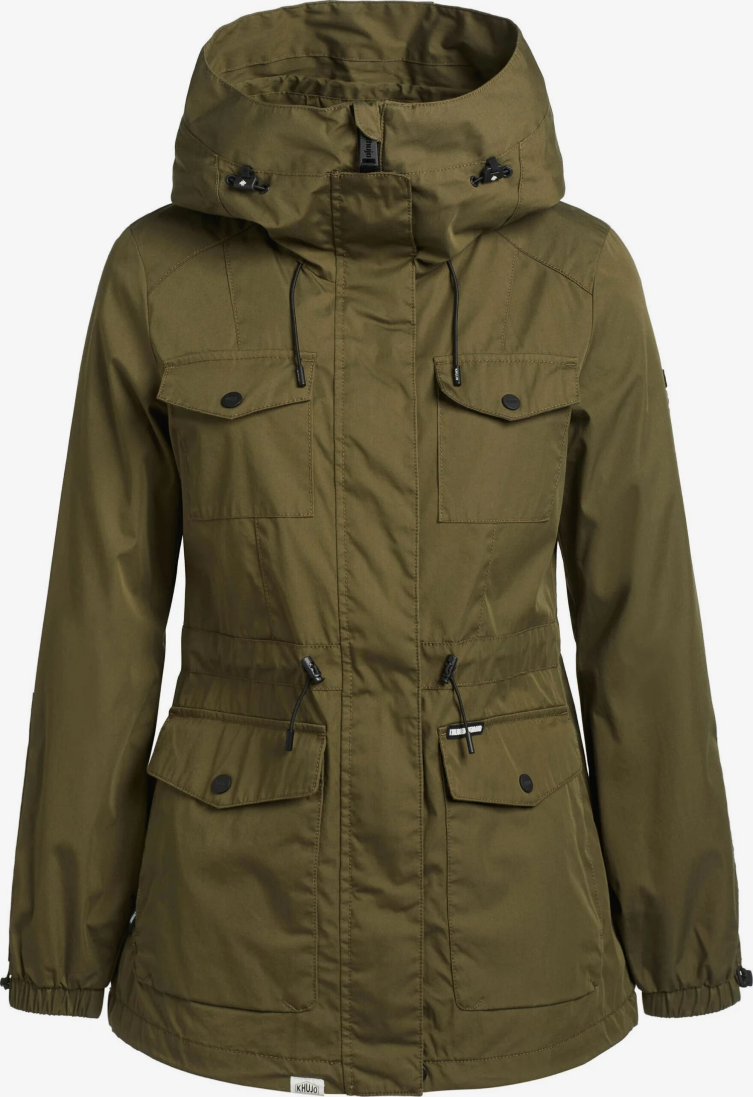 Khujo Parkas Tussenparka ELST Dames Olijfgroen 1 Khujo Parkas Tussenparka ELST Dames Olijfgroen