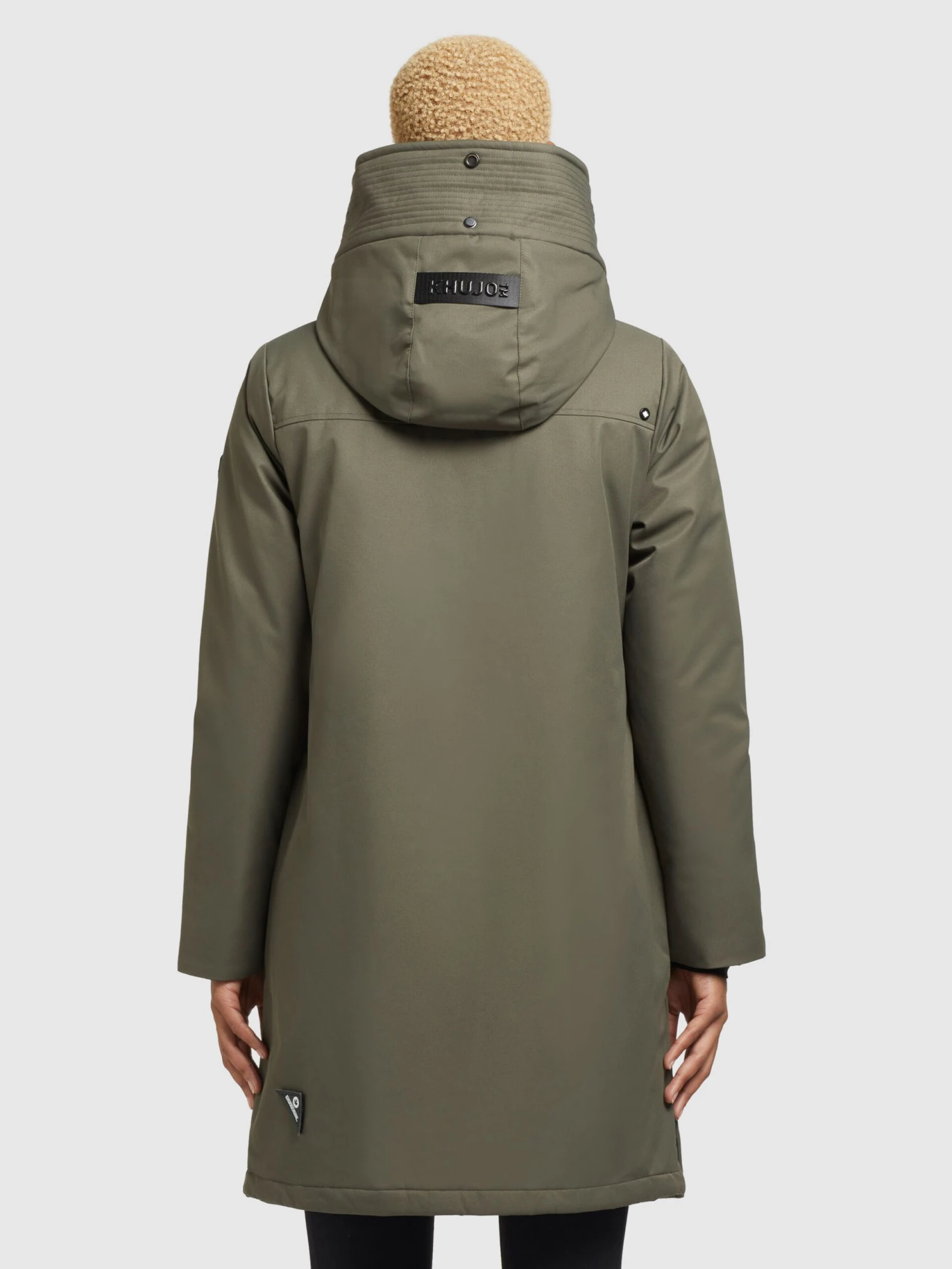 Khujo Tussenmantels Tussenmantel LISAD Dames Kaki 4 Khujo Tussenmantels Tussenmantel LISAD Dames Kaki - Image 4