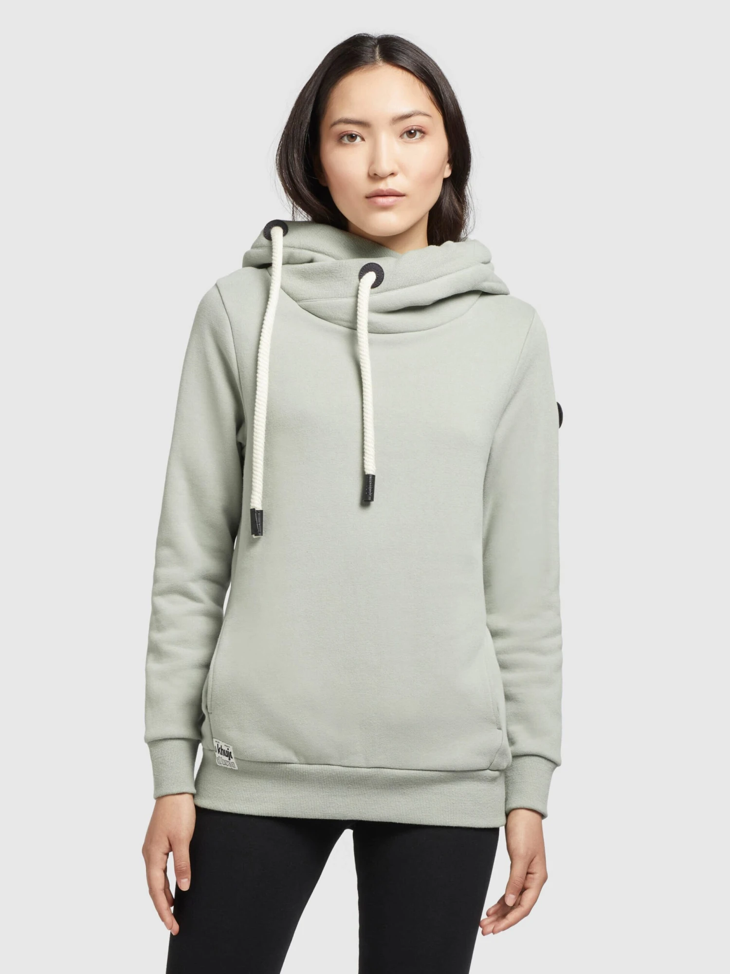 Khujo Hoodies Sweatshirt Karima Dames Mintgroen 2 Khujo Hoodies Sweatshirt Karima Dames Mintgroen - Image 2