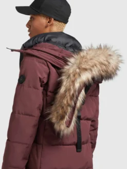 Khujo Wintermantels Wintermantel Cloren Dames Donkerrood -Kleding Verkoop 3907af00973dd3520703aa6ef457757f scaled