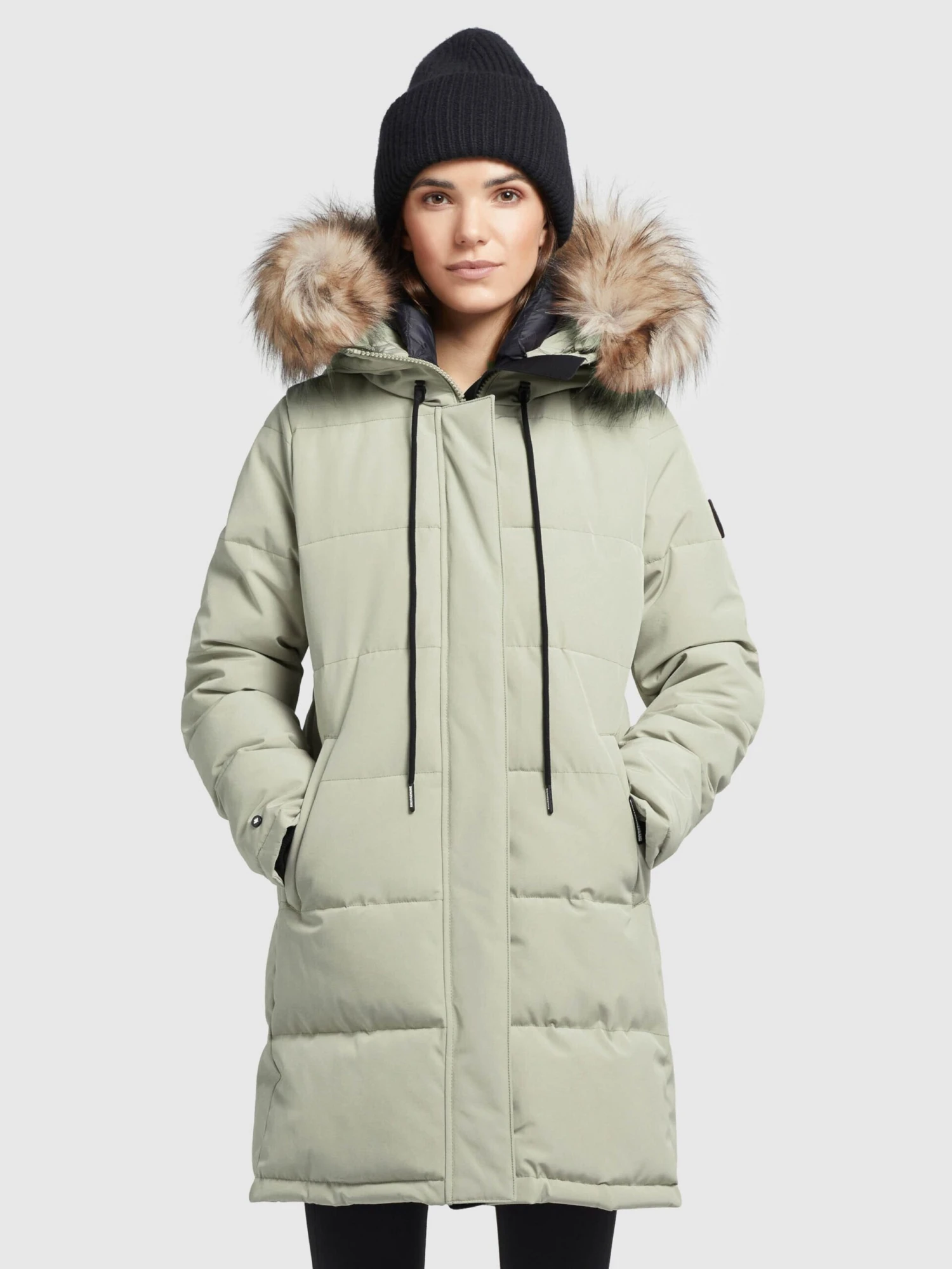 Khujo Wintermantels Wintermantel Cloren Dames Mintgroen 2 Khujo Wintermantels Wintermantel Cloren Dames Mintgroen - Image 2