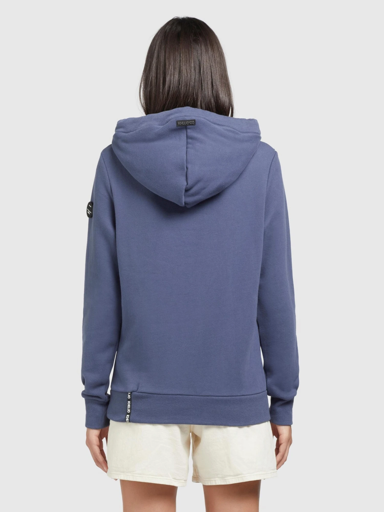 Khujo Hoodies Sweatshirt Rhabea Dames Blauw 4 Khujo Hoodies Sweatshirt Rhabea Dames Blauw - Image 4