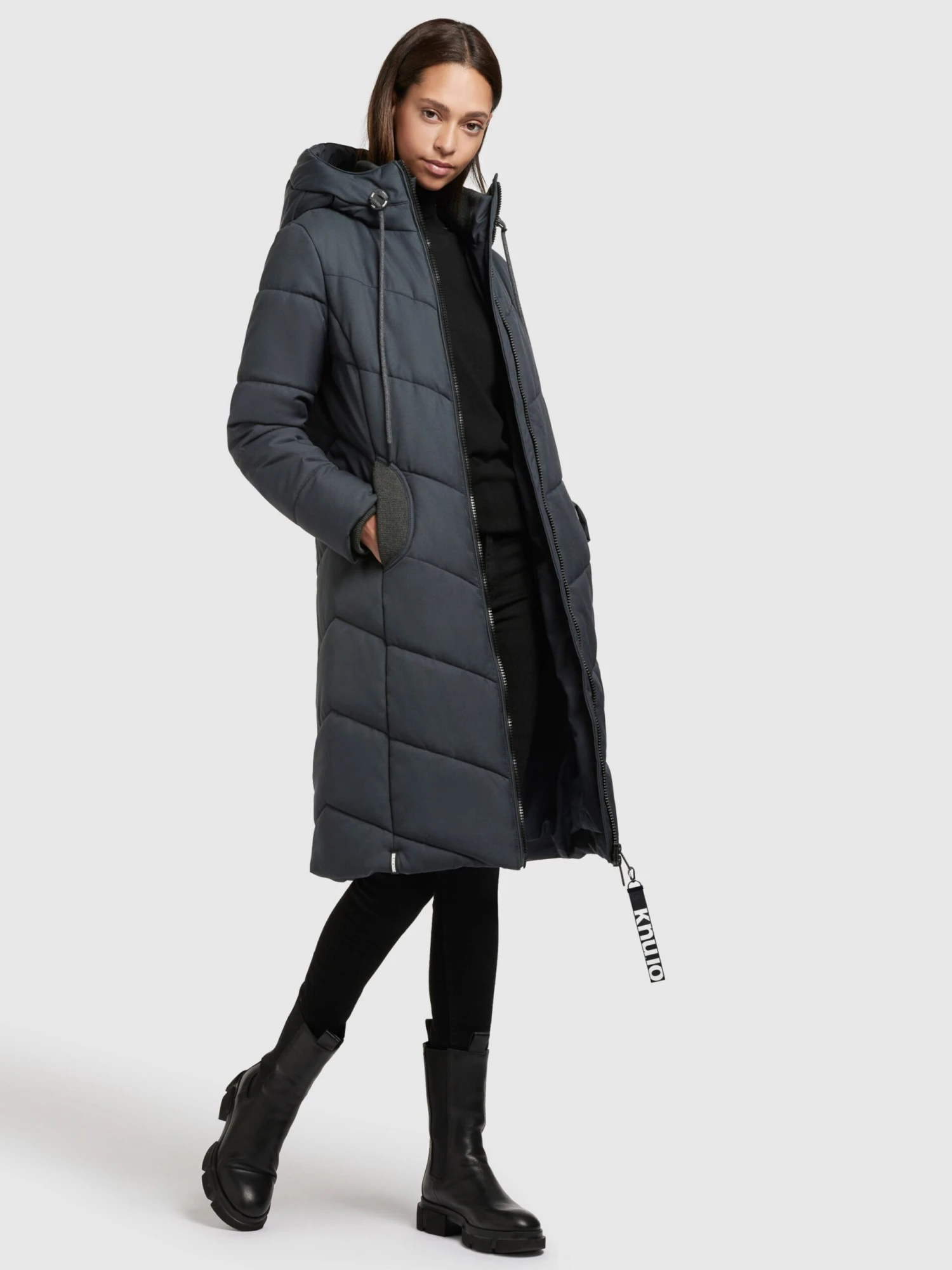 Khujo Wintermantels Wintermantel Aribay Dames Nachtblauw 6 Khujo Wintermantels Wintermantel Aribay Dames Nachtblauw - Image 6