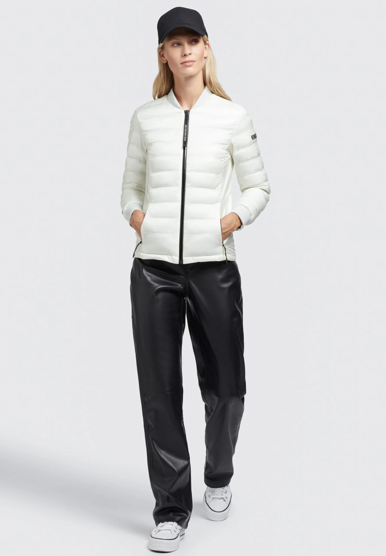 Khujo Maude Shiny - Bomberjacks - Cremeweiß 2 Khujo Maude Shiny - Bomberjacks - Cremeweiß - Image 2