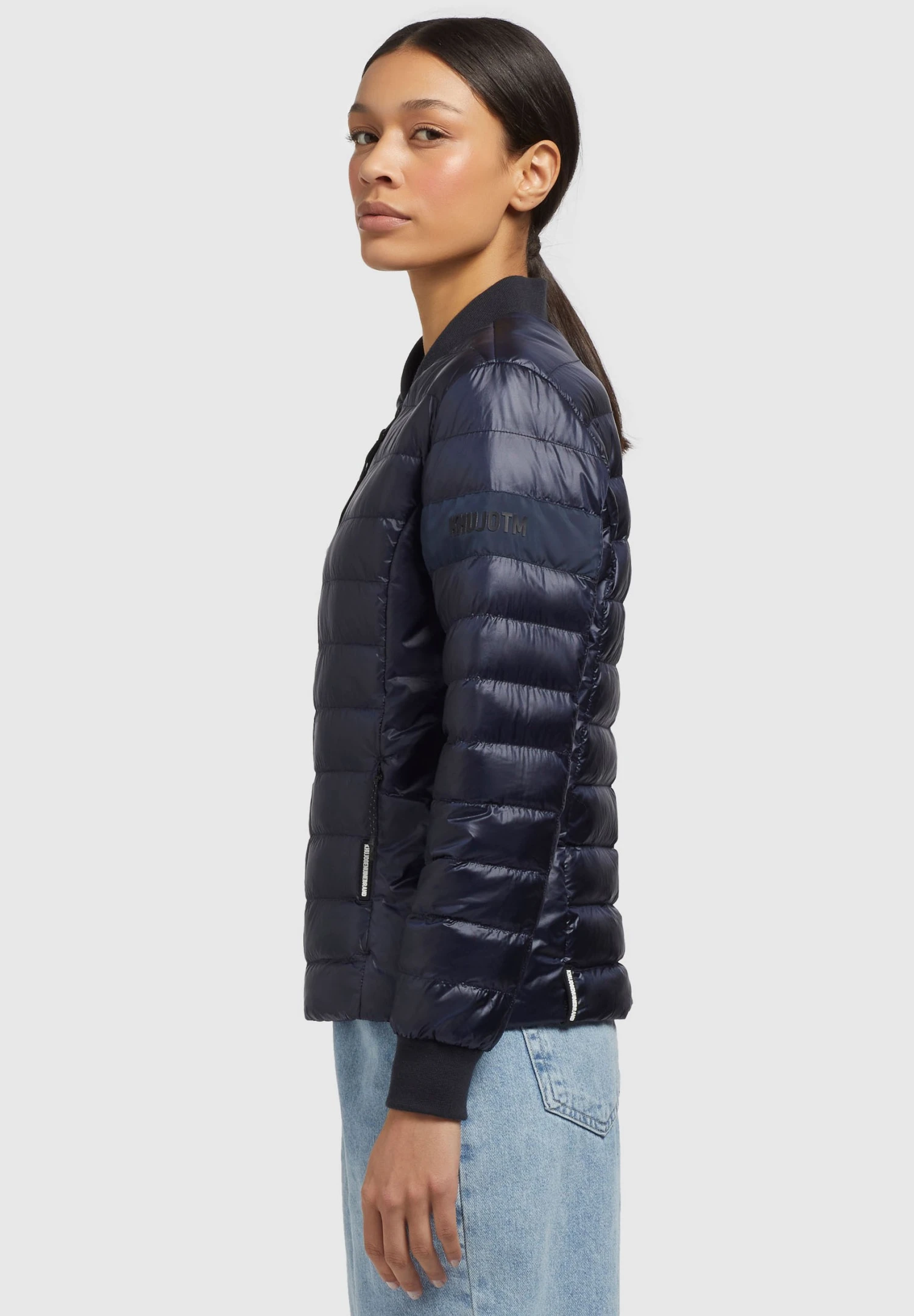 Khujo Maude Shiny - Bomberjacks - Dunkelblau 4 Khujo Maude Shiny - Bomberjacks - Dunkelblau - Image 4