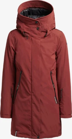 Khujo Winterjassen Winterjas Viona 3 Dames Roestrood