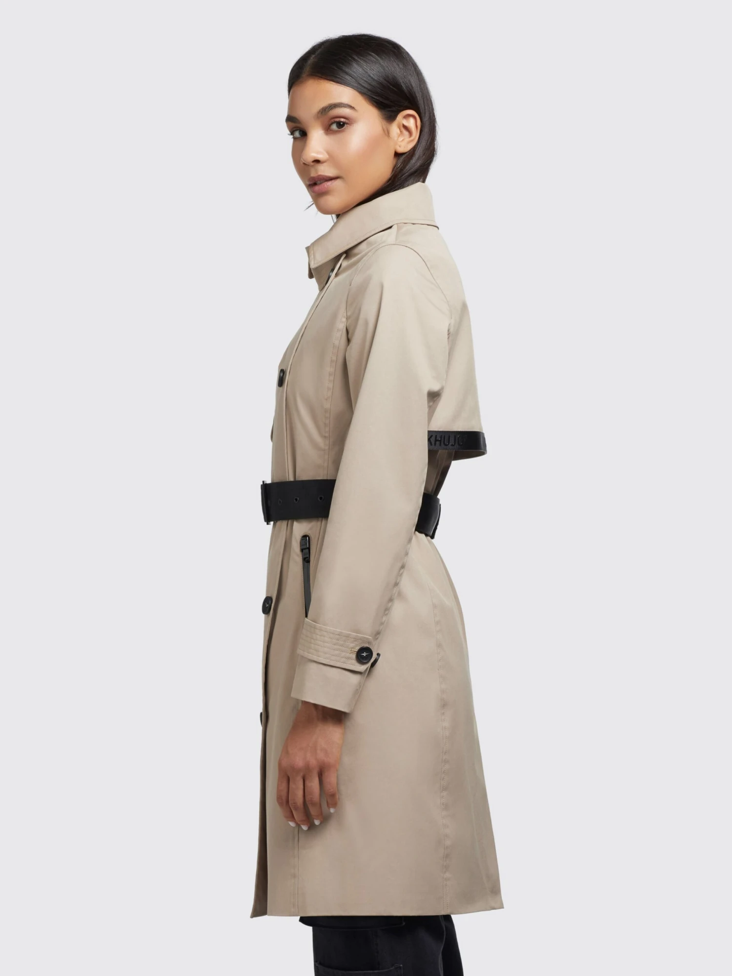 Khujo Trenchcoats Tussenmantel Sarina Dames Lichtbeige 5 Khujo Trenchcoats Tussenmantel Sarina Dames Lichtbeige - Image 5