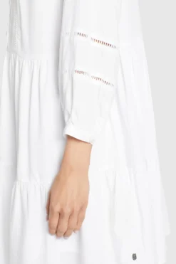 Khujo Blousejurken Blousejurk Crepes Dames Wit -Kleding Verkoop 535d2df1d110a71da2b178913ffc8a26 scaled