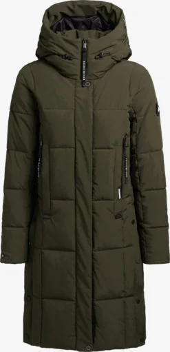 Khujo Tussenmantels Tussenmantel Namita Dames Donkergroen