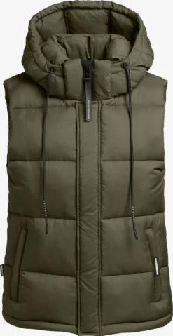 Khujo Bodywarmers Bodywarmer Eden Dames Kaki