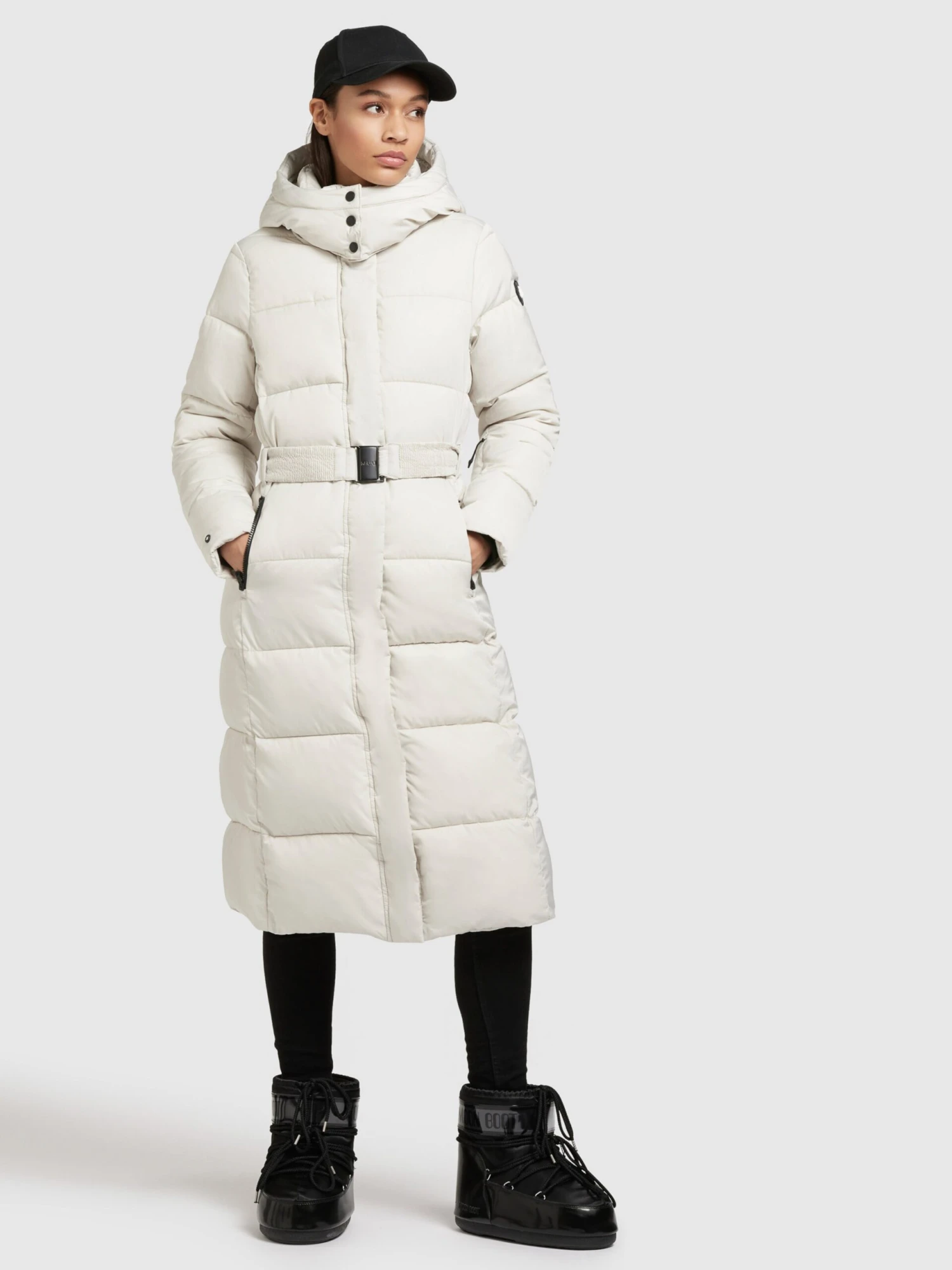 Khujo Wintermantels Wintermantel Dames Offwhite 2 Khujo Wintermantels Wintermantel Dames Offwhite - Image 2