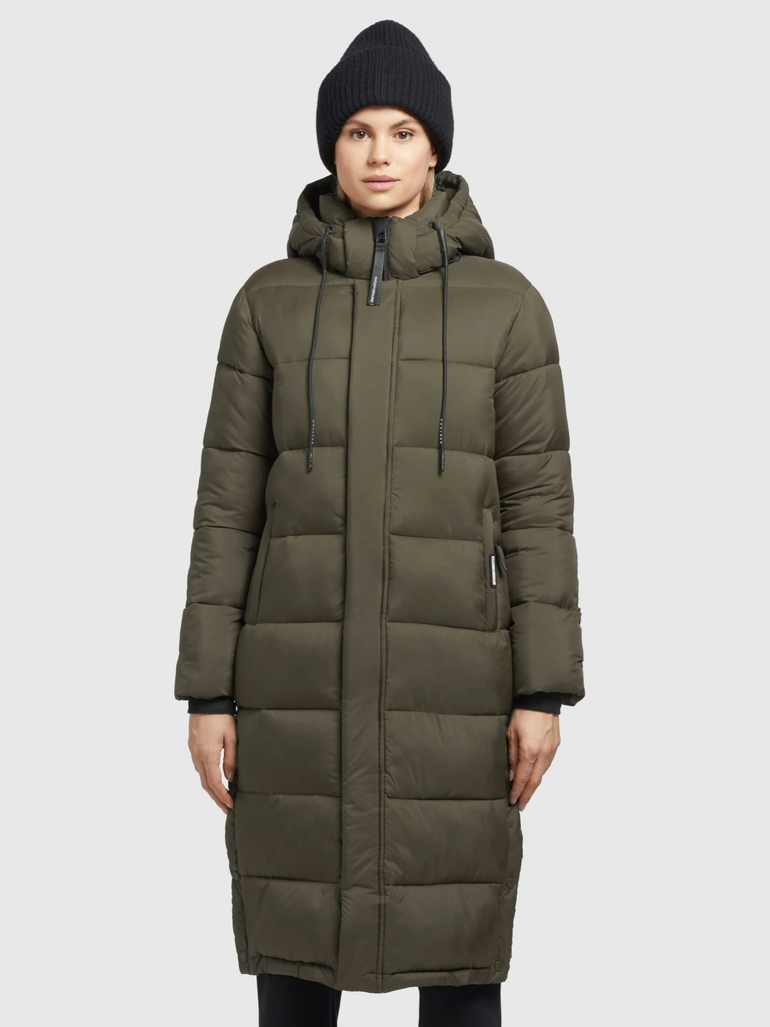 Khujo Wintermantels Wintermantel Julina Dames Kaki 2 Khujo Wintermantels Wintermantel Julina Dames Kaki - Image 2