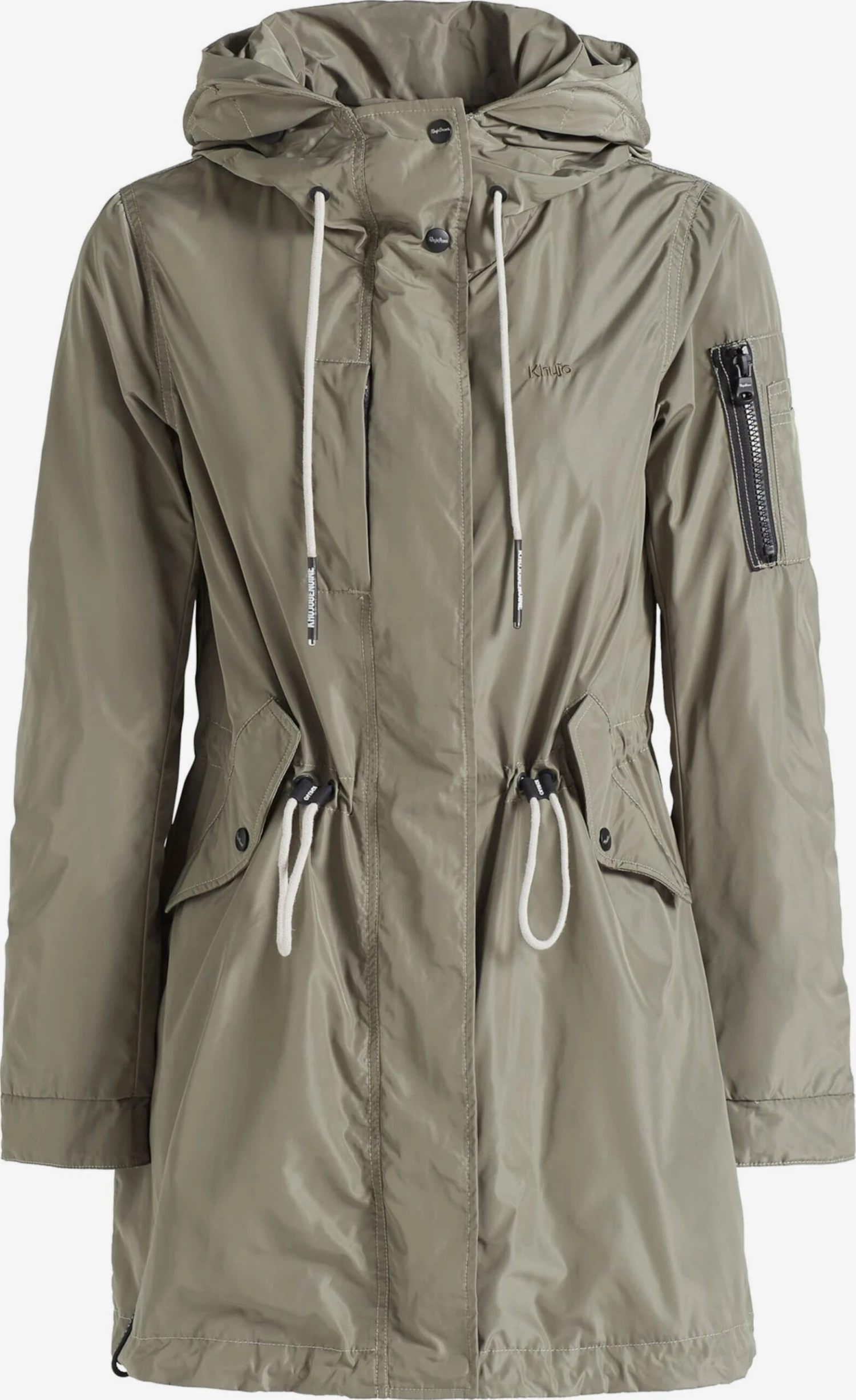 Khujo Parkas Tussenparka CATHARINA Dames Kaki 1 Khujo Parkas Tussenparka CATHARINA Dames Kaki