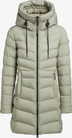 Khujo Korte Mantels Wintermantel Tuhani Dames Pastelgroen