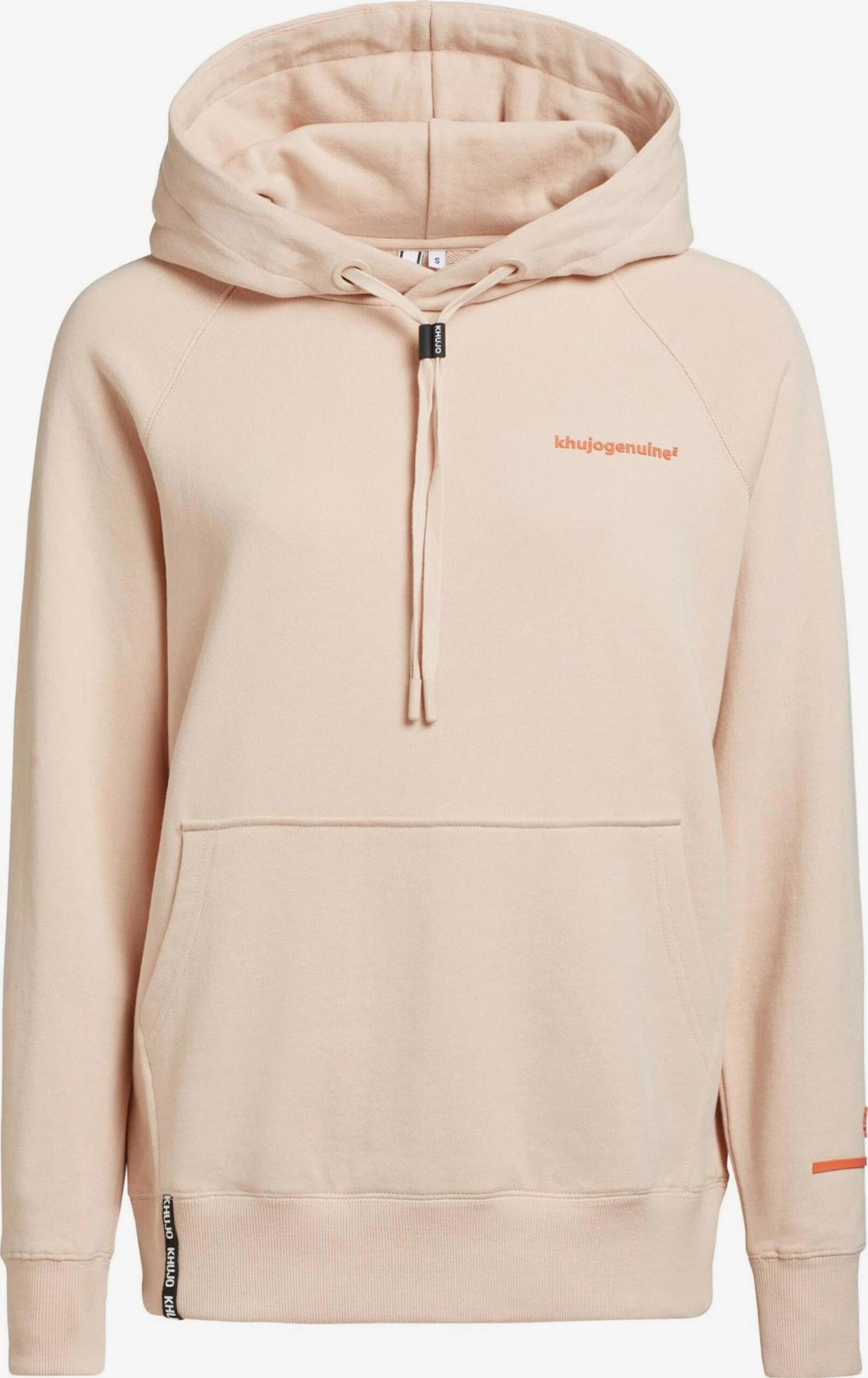 Khujo Hoodies Sweatshirt Odette Dames Oranje / Abrikoos 1 Khujo Hoodies Sweatshirt Odette Dames Oranje / Abrikoos