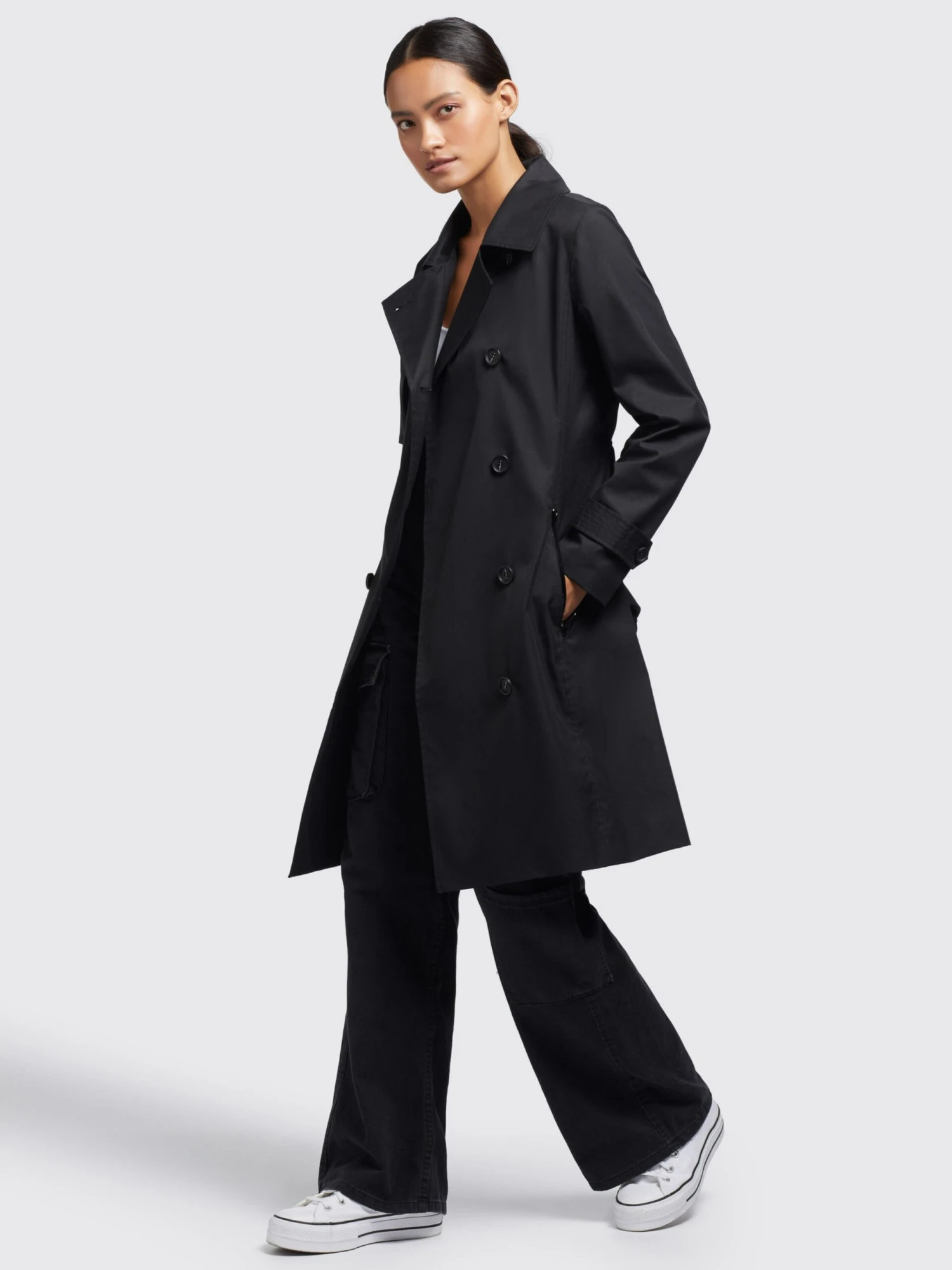 Khujo Trenchcoats Tussenmantel Sarina Dames Zwart 3 Khujo Trenchcoats Tussenmantel Sarina Dames Zwart - Image 3