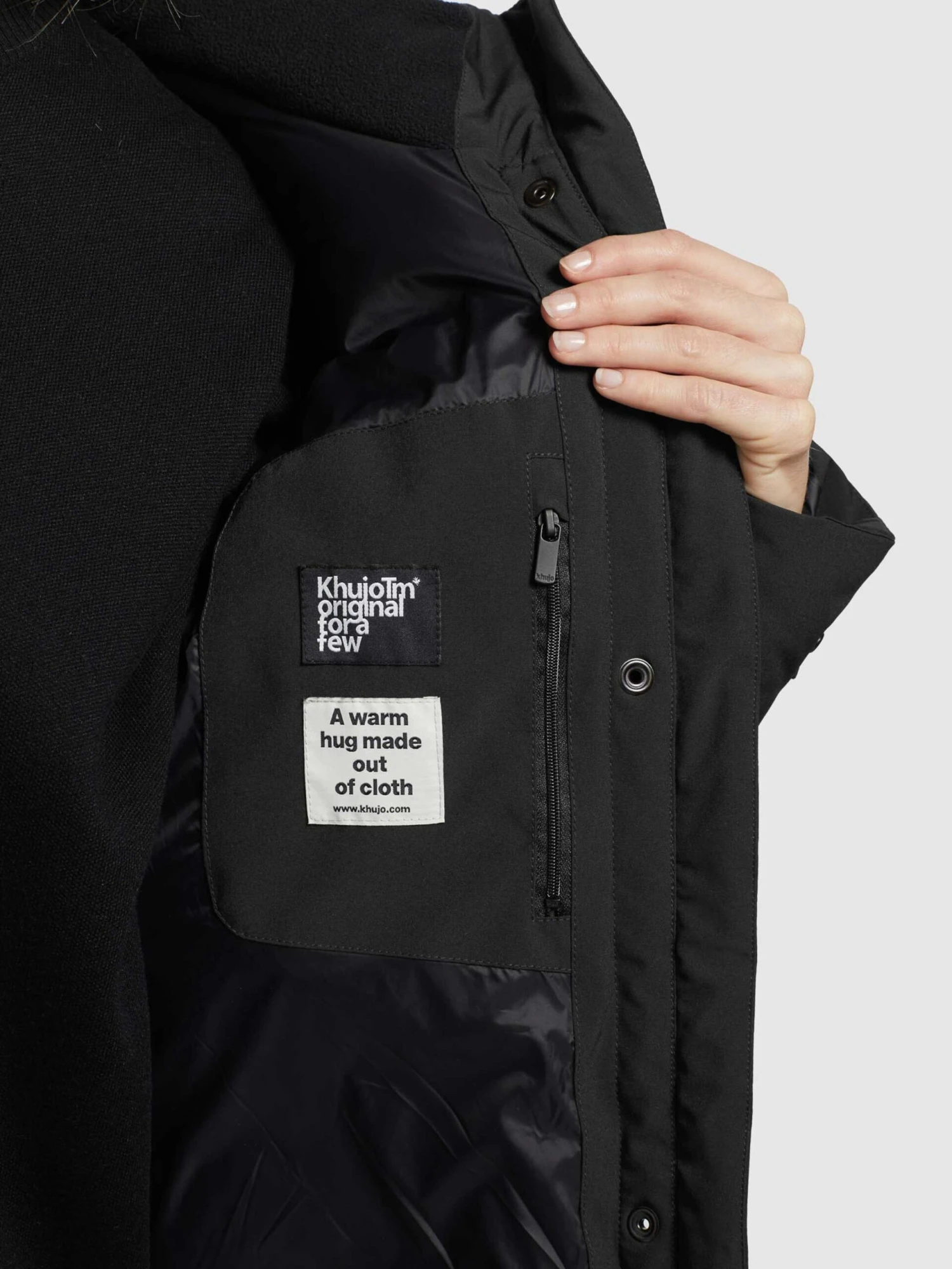 Khujo Wintermantels Wintermantel Dakota Dames Zwart 8 Khujo Wintermantels Wintermantel Dakota Dames Zwart - Image 8