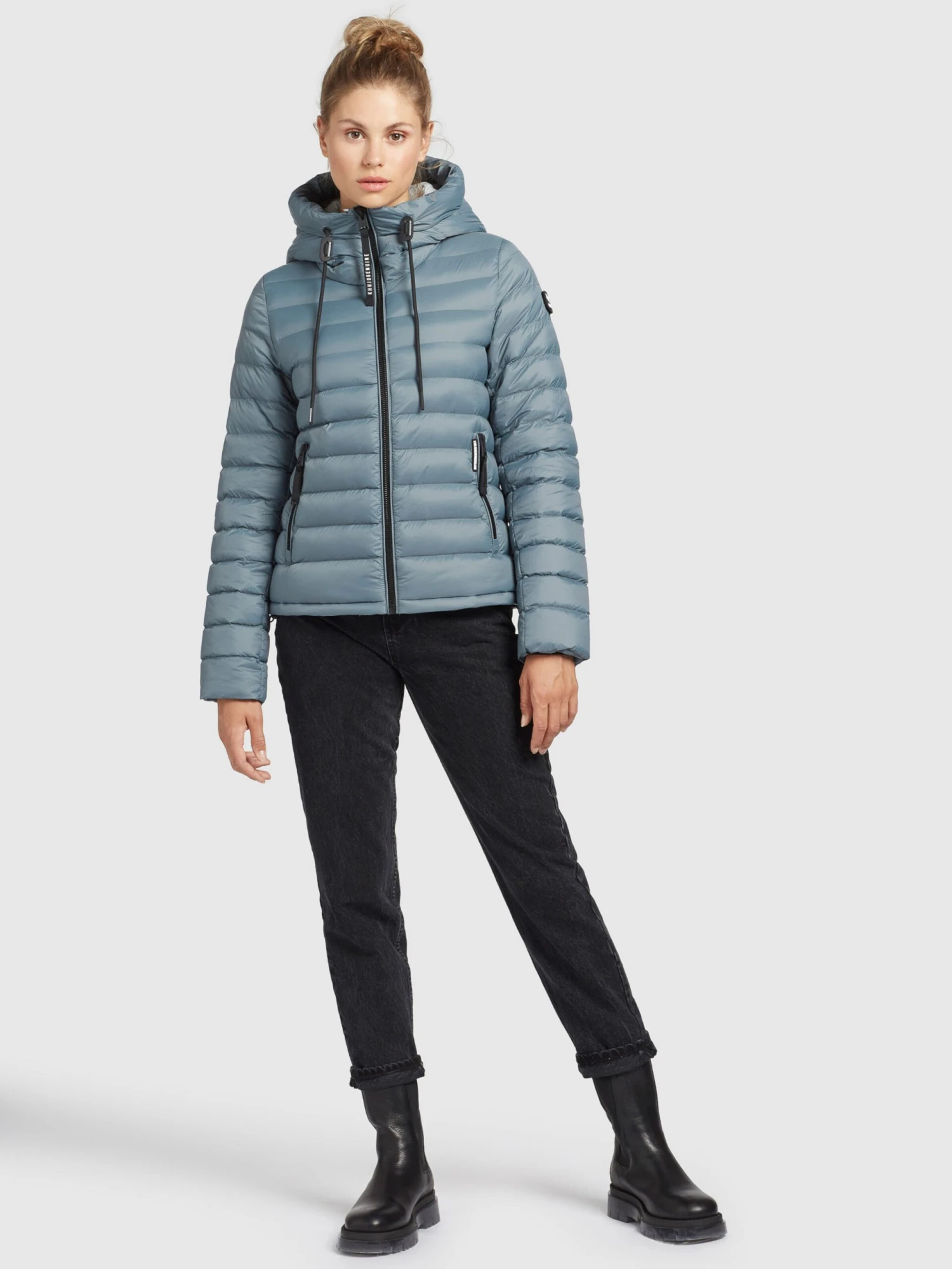 Khujo Tussenjassen Tussenjas Lovina Dames Duifblauw 2 Khujo Tussenjassen Tussenjas Lovina Dames Duifblauw - Image 2