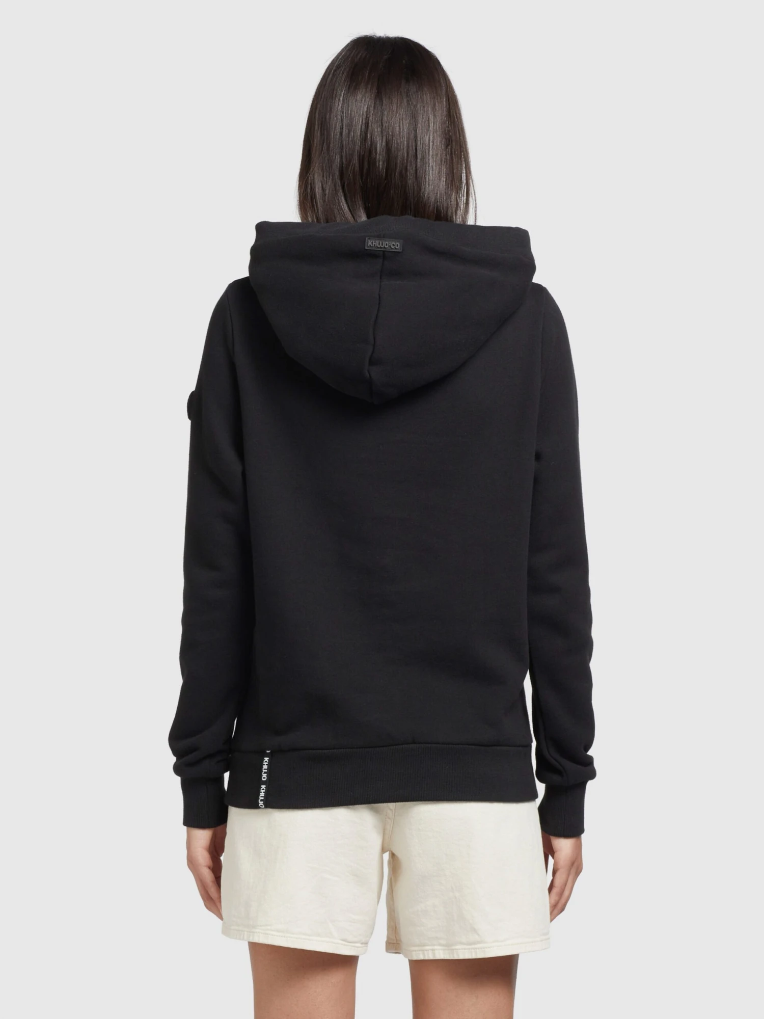 Khujo Hoodies Sweatshirt Karima Dames Zwart 4 Khujo Hoodies Sweatshirt Karima Dames Zwart - Image 4