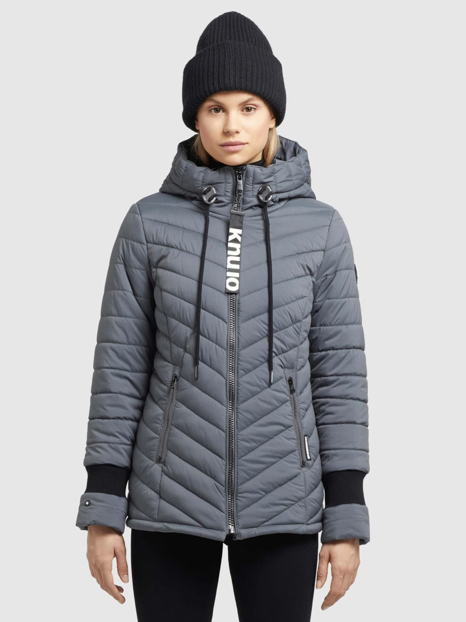 Khujo Winterjassen Winterjas Patt Dames Grijs 2 Khujo Winterjassen Winterjas Patt Dames Grijs - Image 2