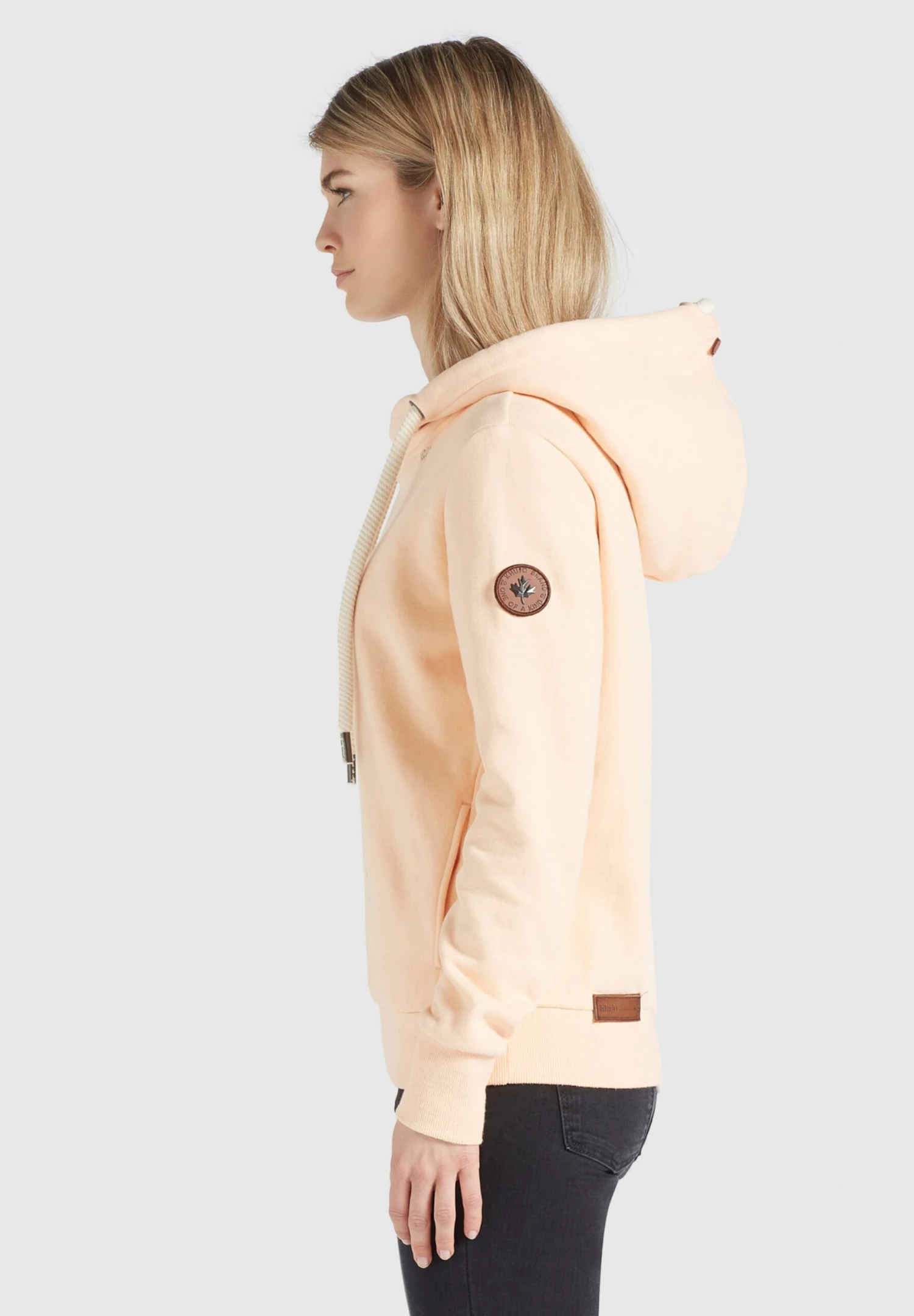 Khujo Hoodies Sweatshirt Tesia Dames Perzik 4 Khujo Hoodies Sweatshirt Tesia Dames Perzik - Image 4