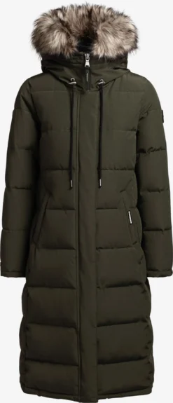 Khujo Wintermantels Wintermantel LOLL Dames Kaki