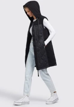 Khujo Fonda - Bodywarmer - Schwarz -Kleding Verkoop 99a22a248ae94deeb00d90ac004fa0a9