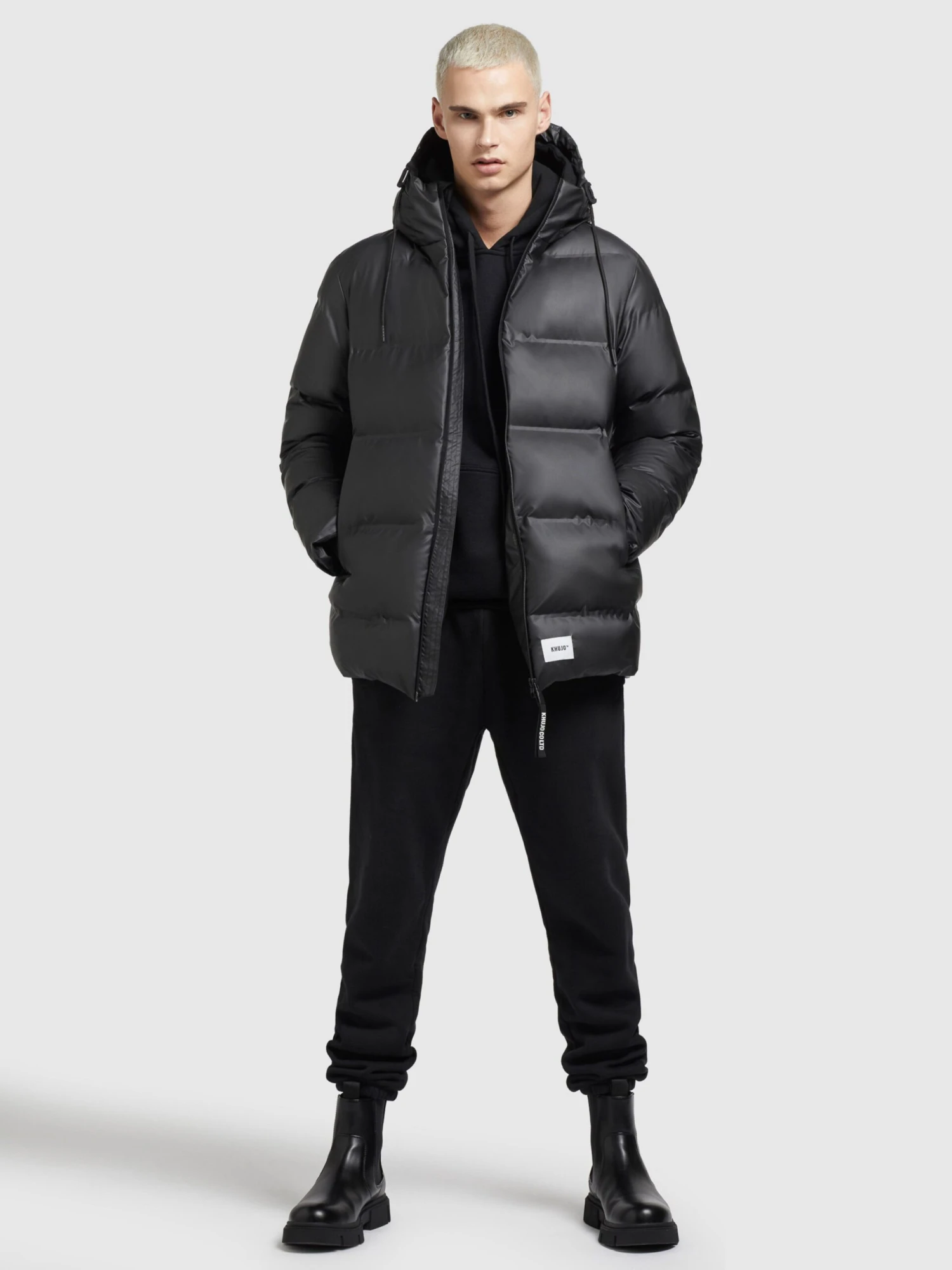 Khujo Tussenjassen Tussenjas Nabor Heren Zwart 3 Khujo Tussenjassen Tussenjas Nabor Heren Zwart - Image 3