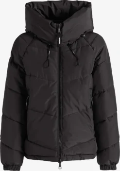 Khujo Winterjassen Winterjas Esila Dames Zwart