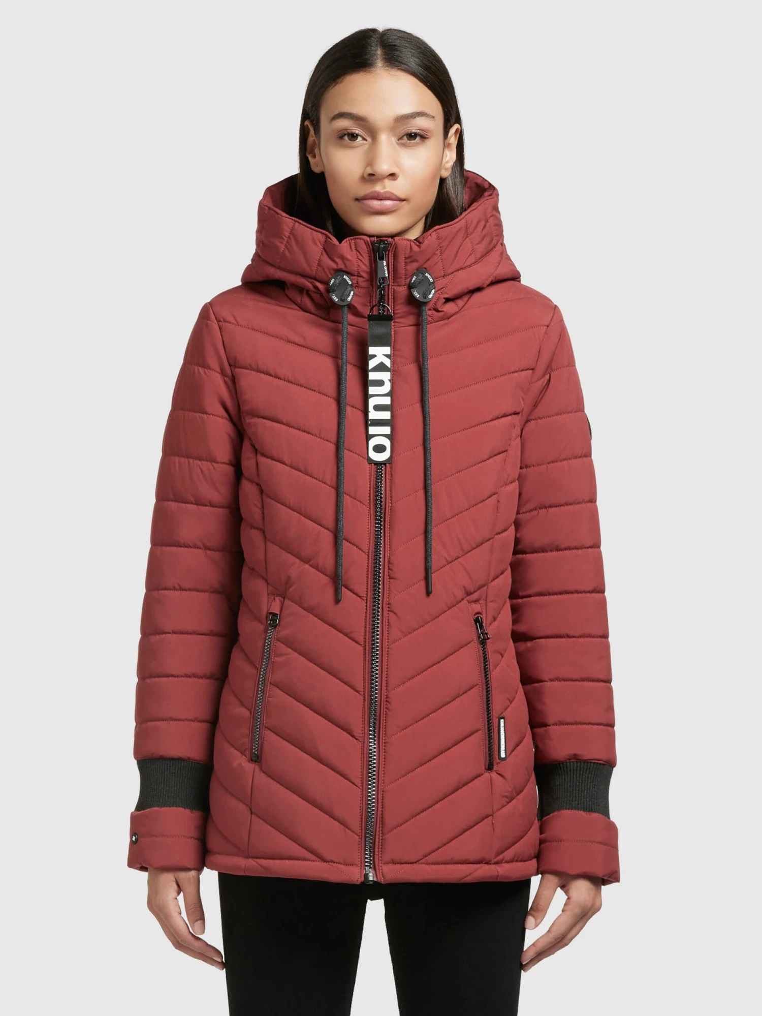 Khujo Winterjassen Winterjas Patt Dames Roestrood 2 Khujo Winterjassen Winterjas Patt Dames Roestrood - Image 2