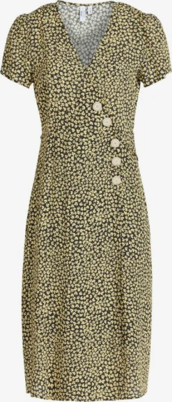 Khujo Blousejurken Blousejurk Porgy Dames Pasteelgeel / Zwart