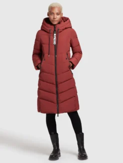 Khujo Wintermantels Wintermantel Ayleena Dames Roestrood -Kleding Verkoop aa864292a0d7a2991aa270eefe50770f scaled