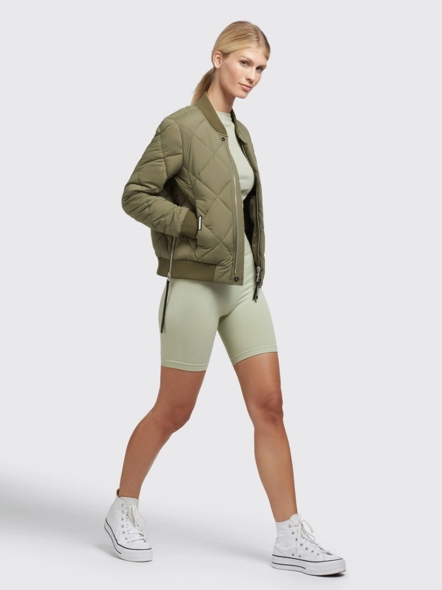 Khujo Tussenjassen Tussenjas Leona Dames Olijfgroen 6 Khujo Tussenjassen Tussenjas Leona Dames Olijfgroen - Image 6