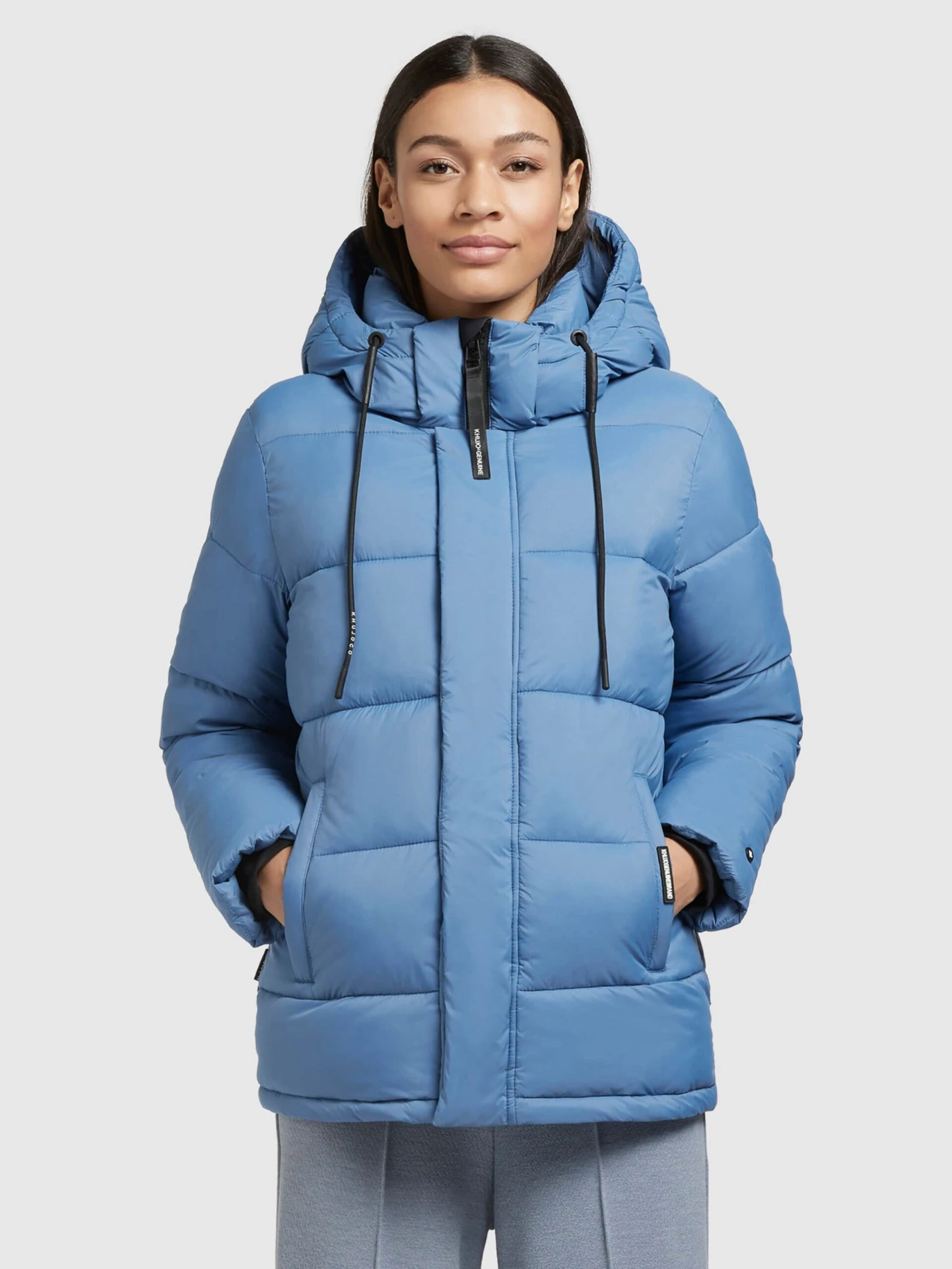 Khujo Winterjassen Winterjas Evona Dames Hemelsblauw 2 Khujo Winterjassen Winterjas Evona Dames Hemelsblauw - Image 2