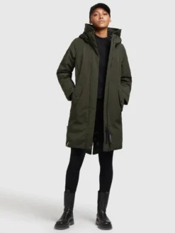 Khujo Wintermantels Wintermantel Charlyn 3 Dames Kaki -Kleding Verkoop acfbcec0fa87441604932f30d3584966 scaled