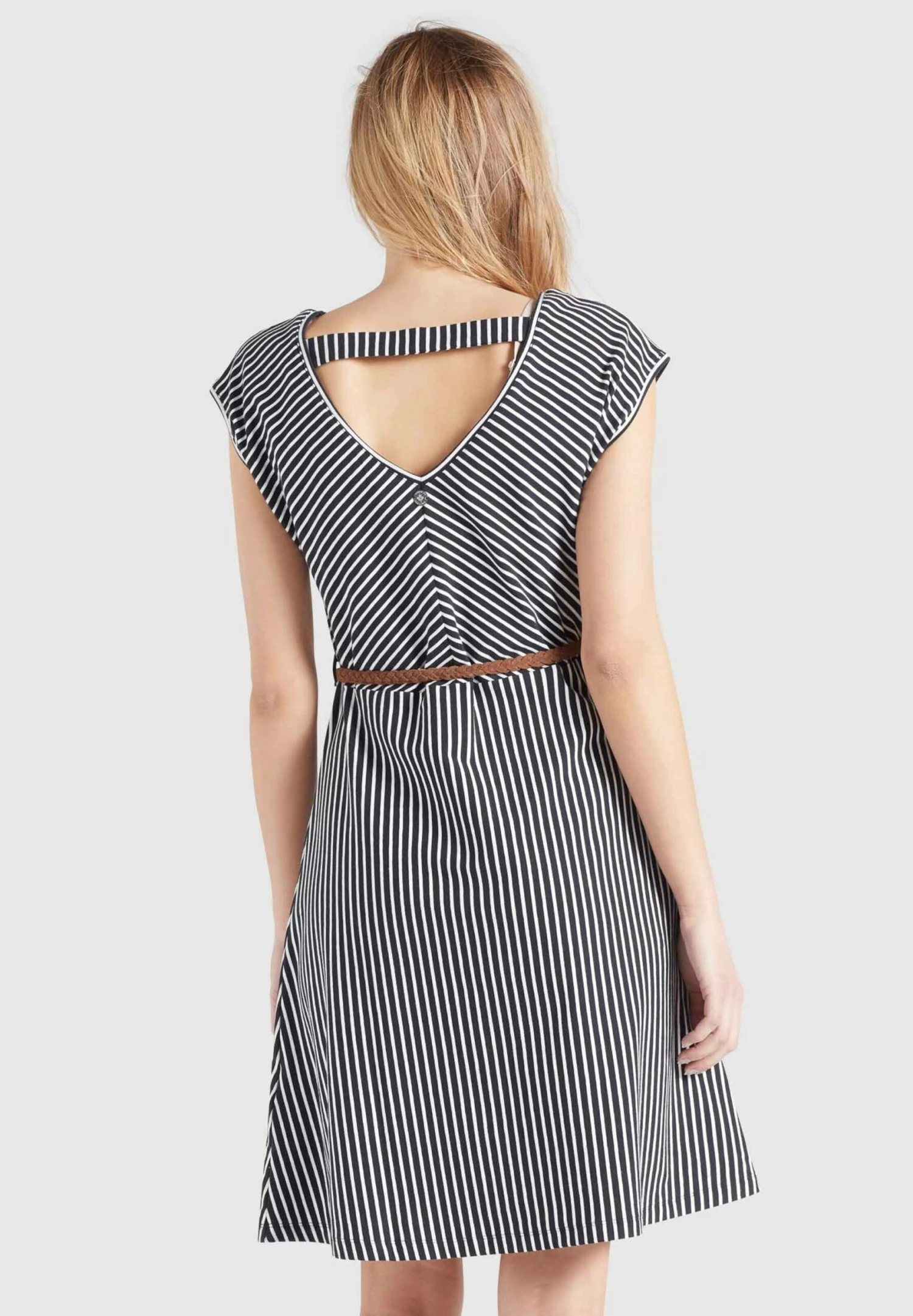 Khujo Jerseyjurken Jurk Leifa Dames Blauw 3 Khujo Jerseyjurken Jurk Leifa Dames Blauw - Image 3